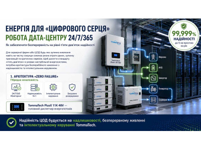Енергія для «цифрового серця»: як забезпечити резервне живлення дата-центру 24/7/365